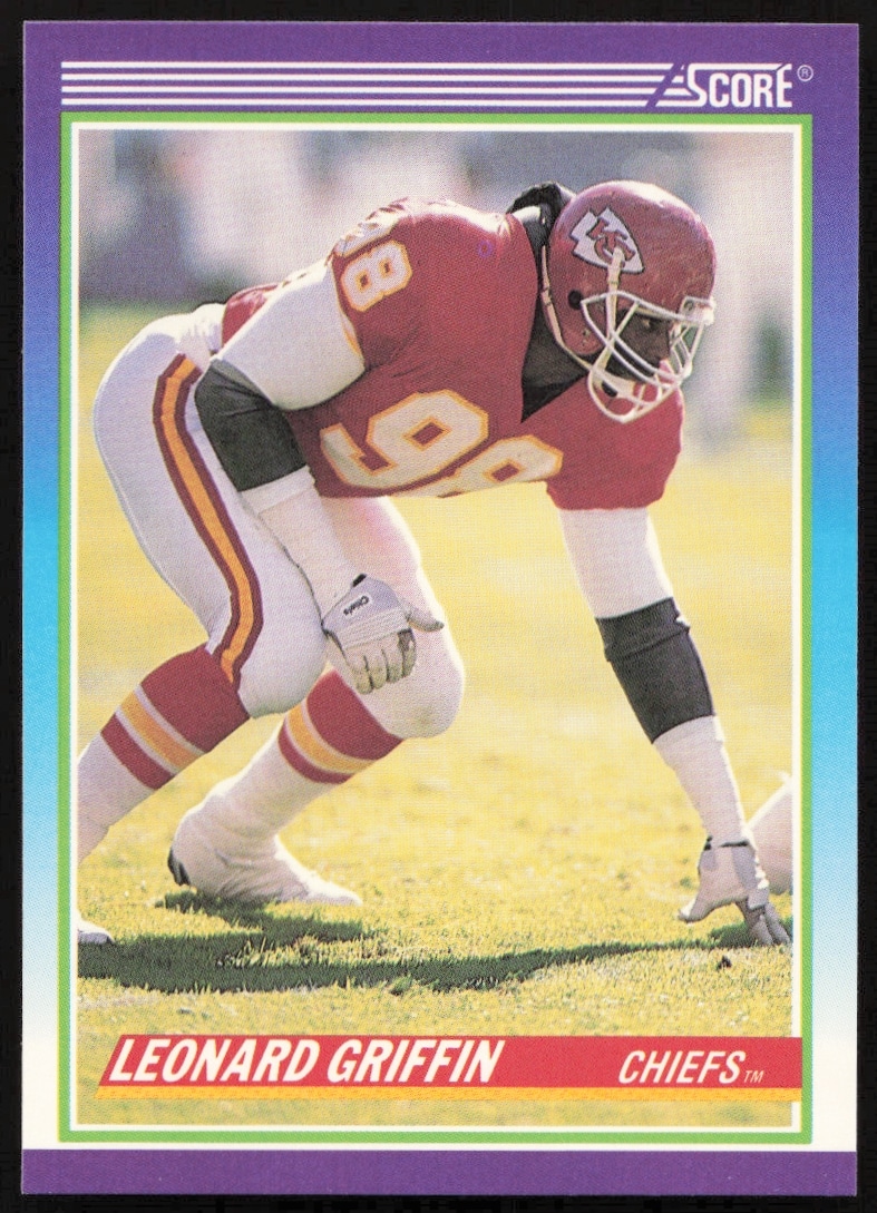 1990 Score Leonard Griffin #524 (Front)
