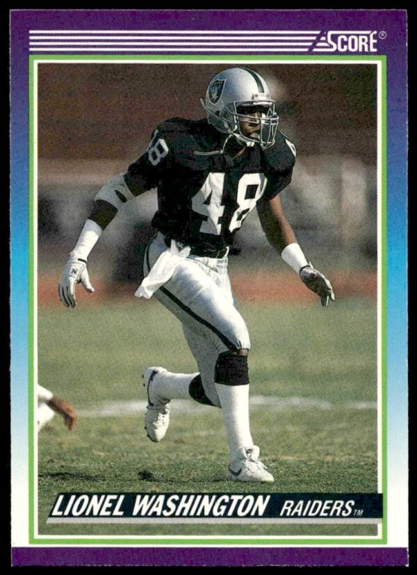 1990 Score Lionel Washington #477 (Front)