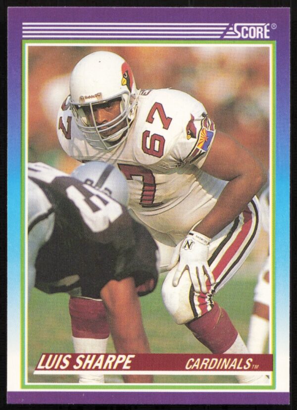 1990 Score Luis Sharpe #445 (Front)