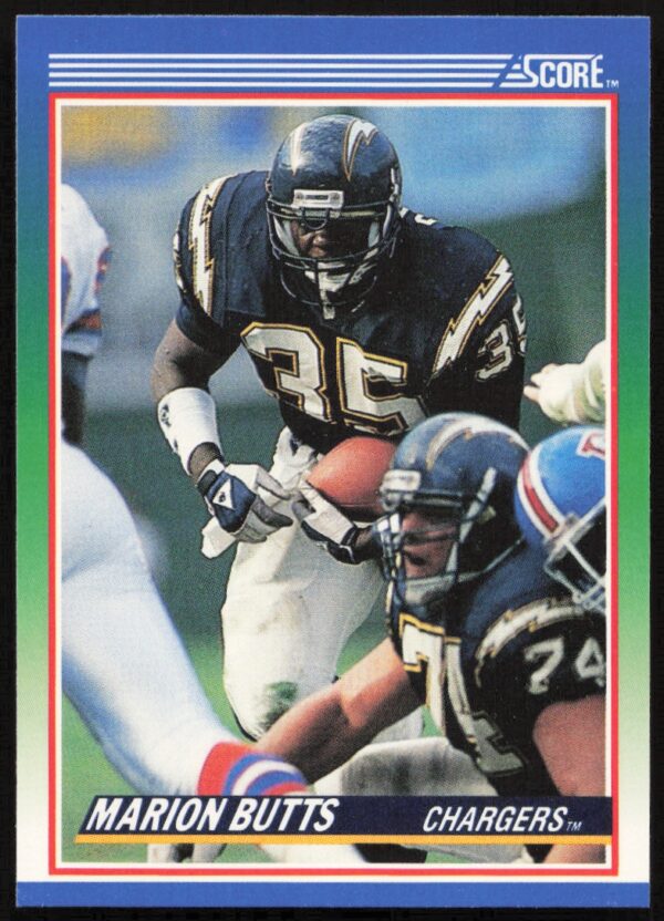 1990 Score Marion Butts #97 (Front)