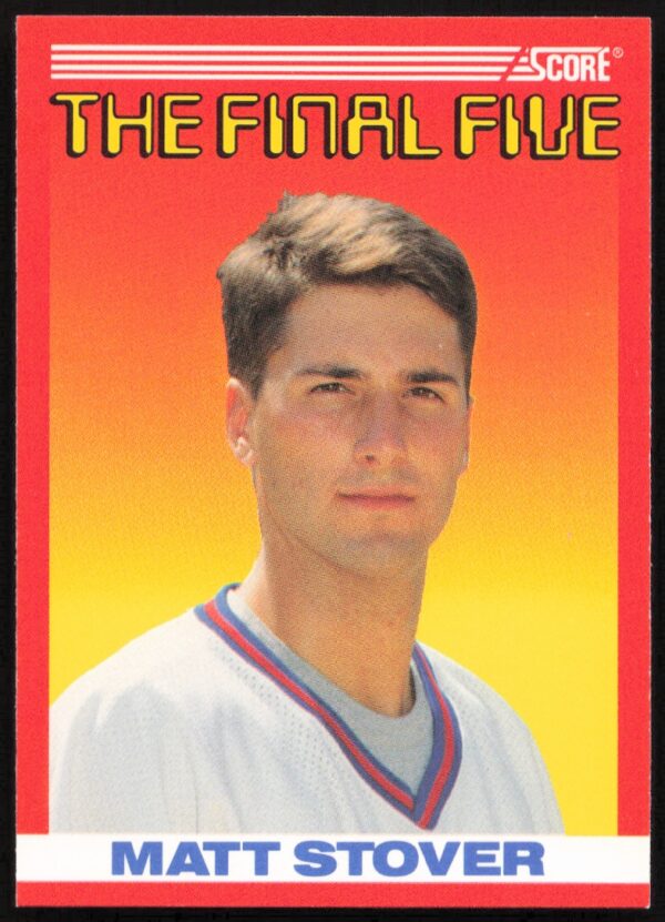 1990 Score Matt Stover The Final Five #B1 (Front)