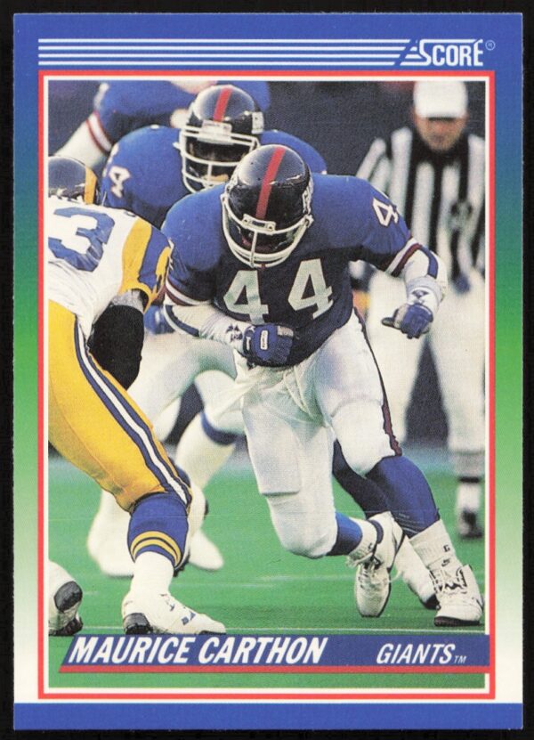 1990 Score Maurice Carthon #388 (Front)