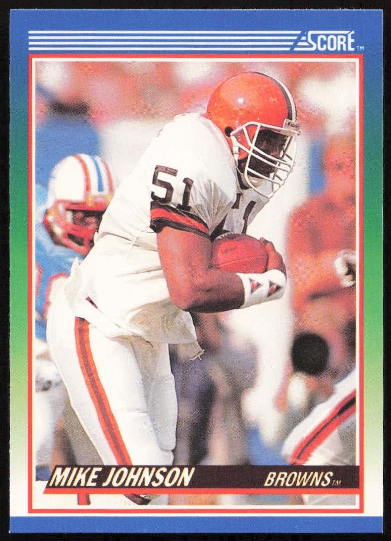 1990 Score Mike Johnson #35 (Front)