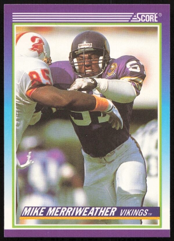 1990 Score Mike Merriweather #480 (Front)