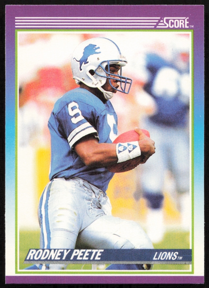 1990 Score Rodney Peete #219 (Front)