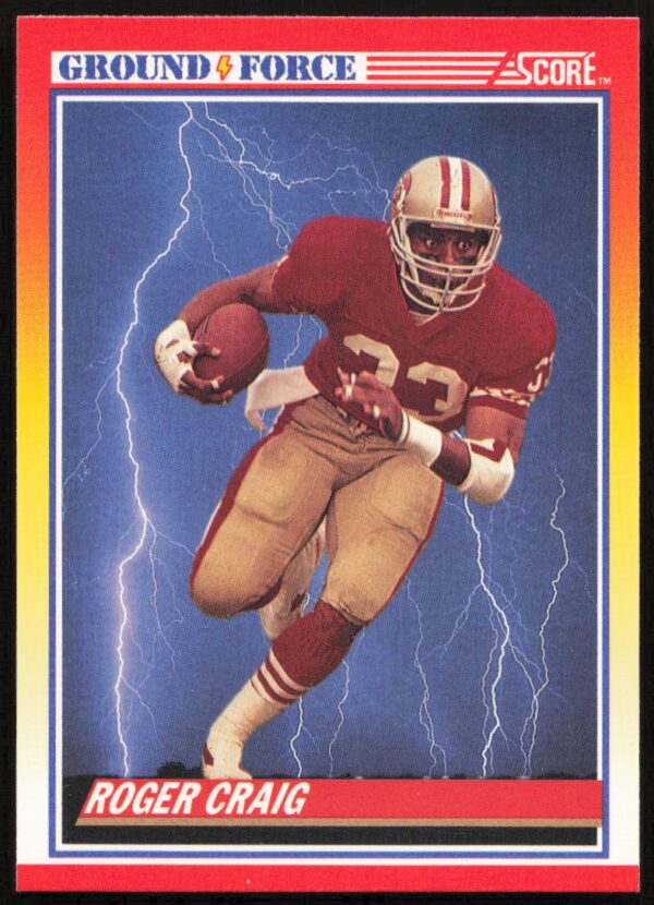 1990 Score Roger Craig #329 (Front)