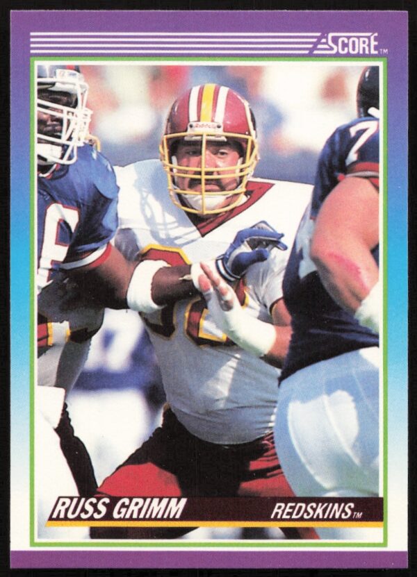 1990 Score Russ Grimm #205 (Front)