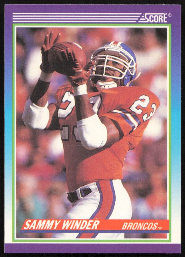 1990 Score Sammy Winder #540 (Front)