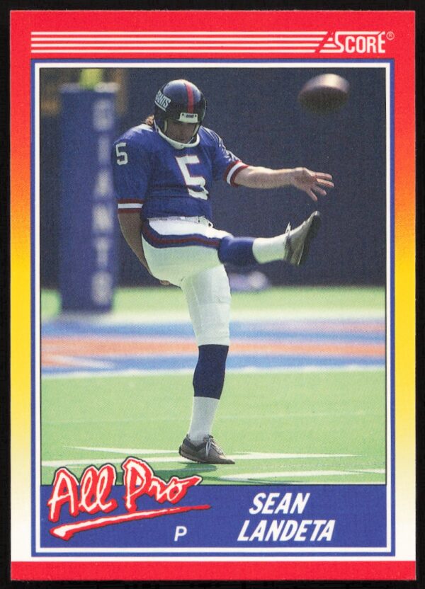 1990 Score Sean Landeta #578 (Front)