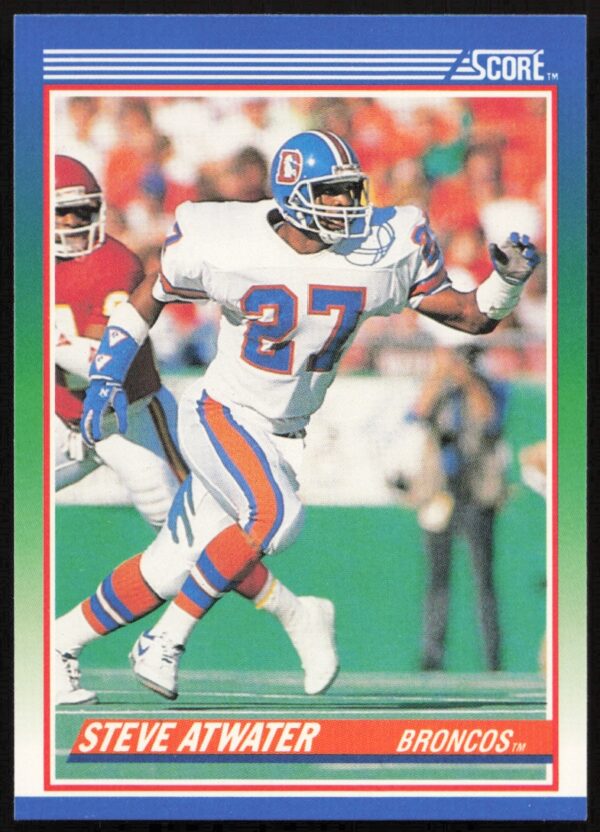 1990 Score Steve Atwater #107 (Front)