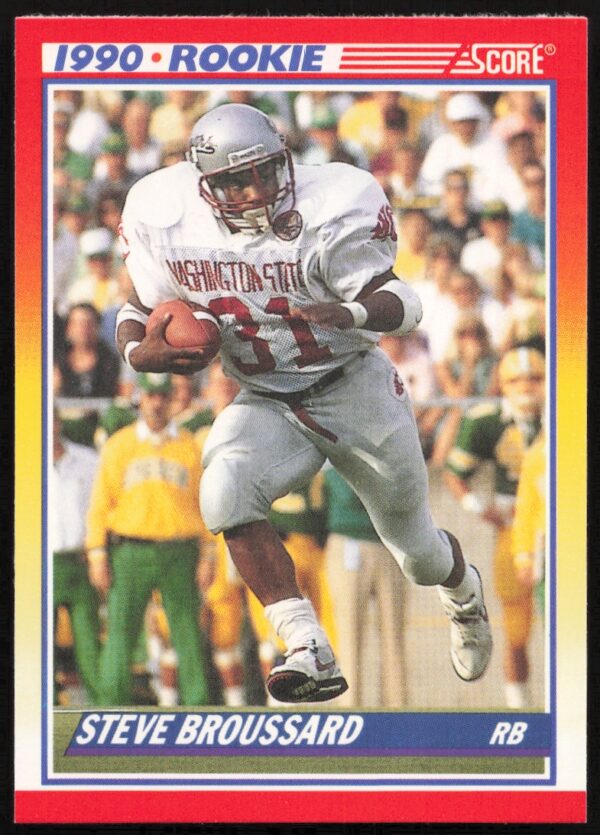 1990 Score Steve Broussard #655 (Front)