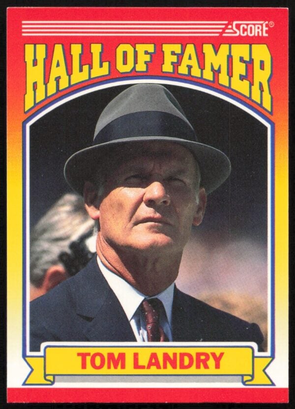 1990 Score Tom Landry #597 (Front)