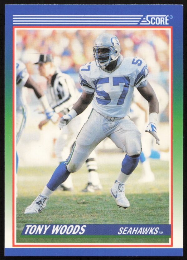 1990 Score Tony Woods #391 (Front)