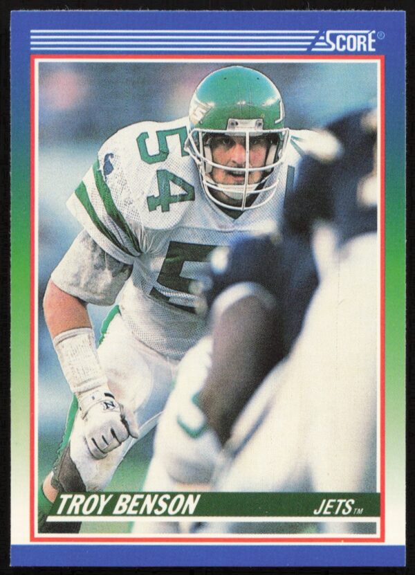 1990 Score Troy Benson #399 (Front)