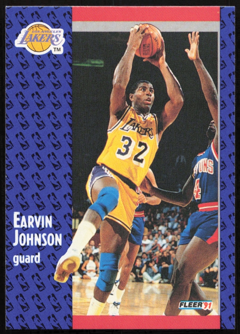 1991 Fleer Earvin Johnson #100 (Front)