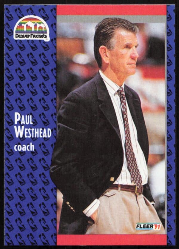 1991 Fleer Paul Westhead #53 (Front)