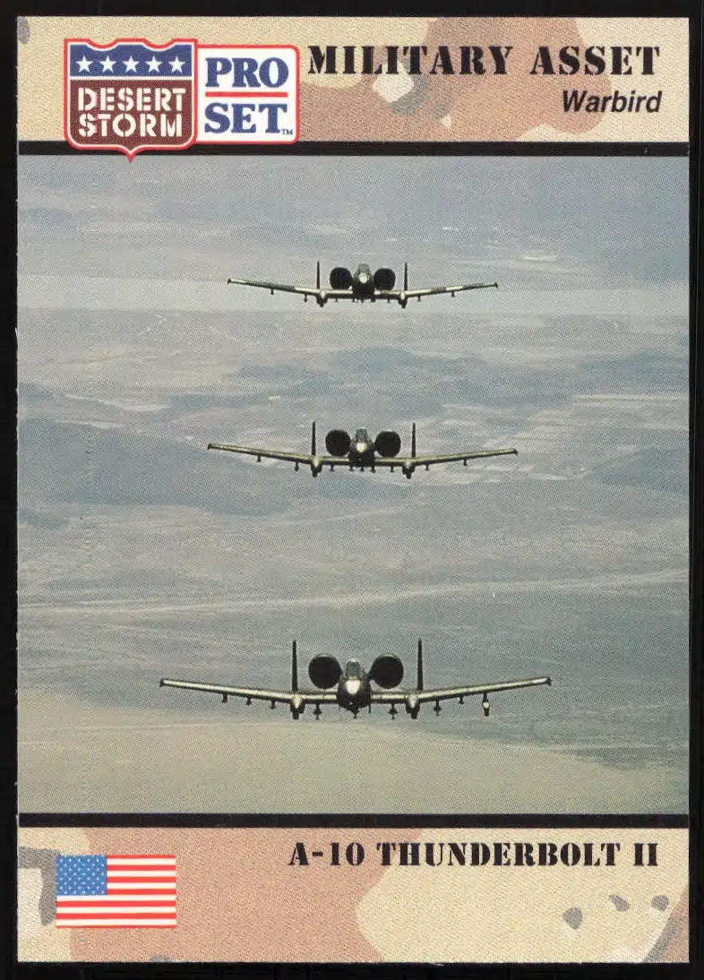 1991 Pro Set Desert Storm A-10 Thunderbolt II #236 (Front)