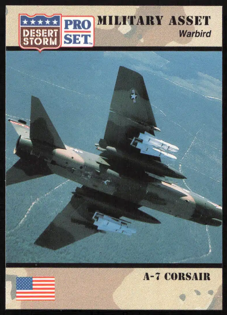 1991 Pro Set Desert Storm A-7 Corsair #235 (Front)