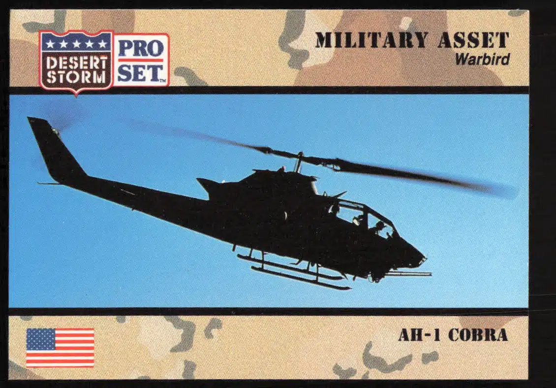 1991 Pro Set Desert Storm AH-1 Cobra #238 (Front)