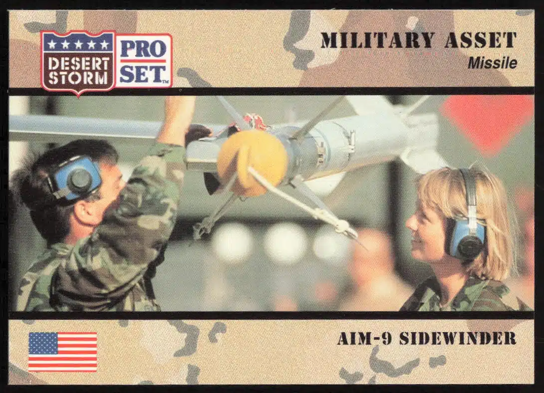 1991 Pro Set Desert Storm AIM-9 Sidewinder #217 (Front)