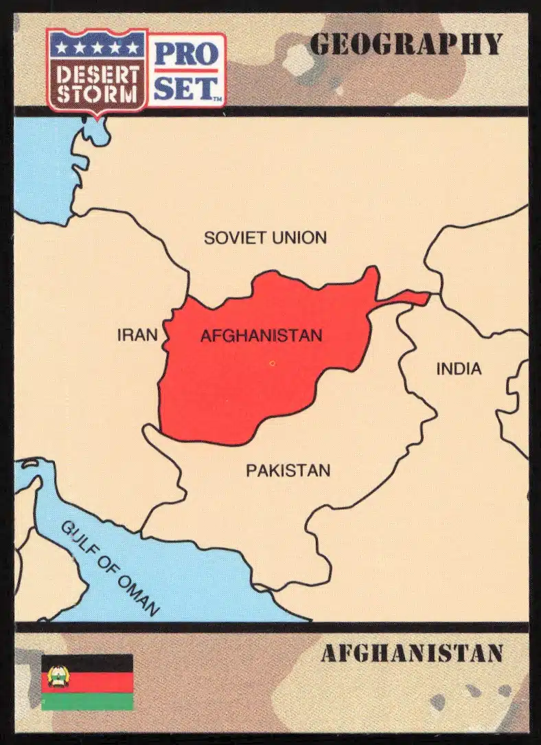 1991 Pro Set Desert Storm Afganistan #1 (Front)