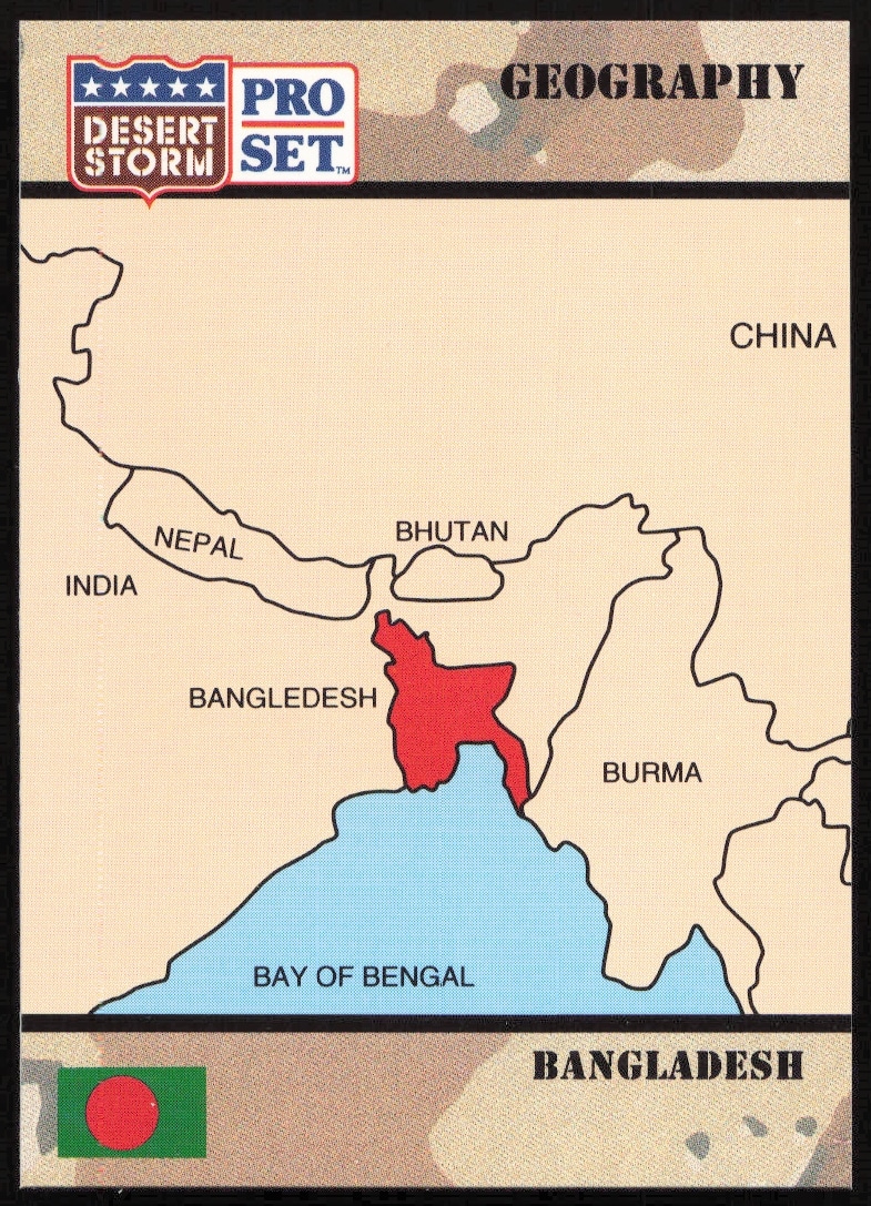 1991 Pro Set Desert Storm Bangladesh #7 (Front)