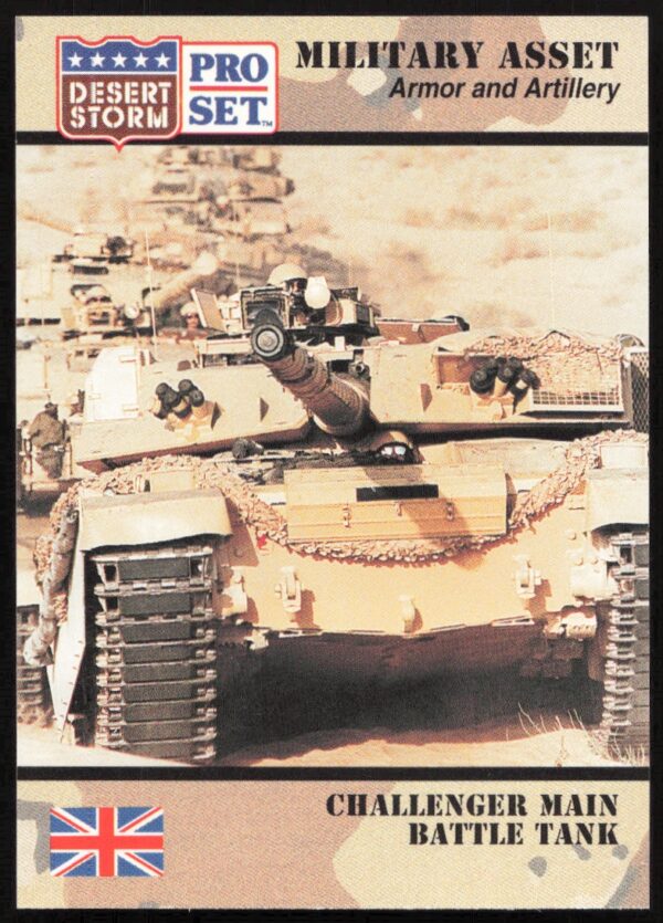 1991 Pro Set Desert Storm Challenger Main Battle Tank #201 (Front)