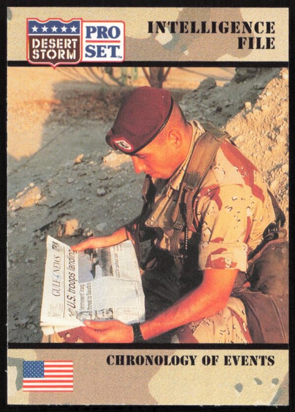 1991 Pro Set Desert Storm Choronology Of Events #133 (Front)