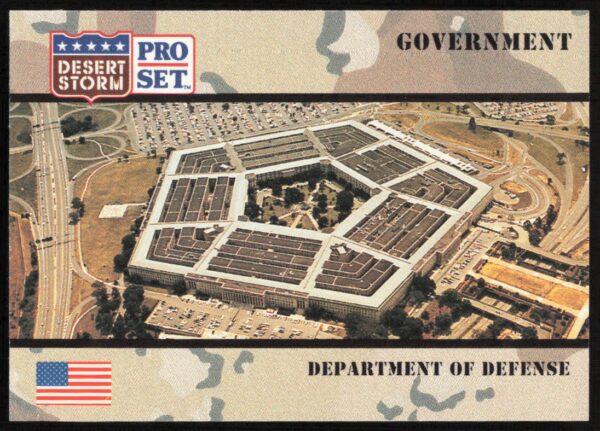 1991 Pro Set Desert Storm Department Of Defense #105 (Front)