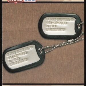 1991 Pro Set Desert Storm Dog Tags #135 (Front)