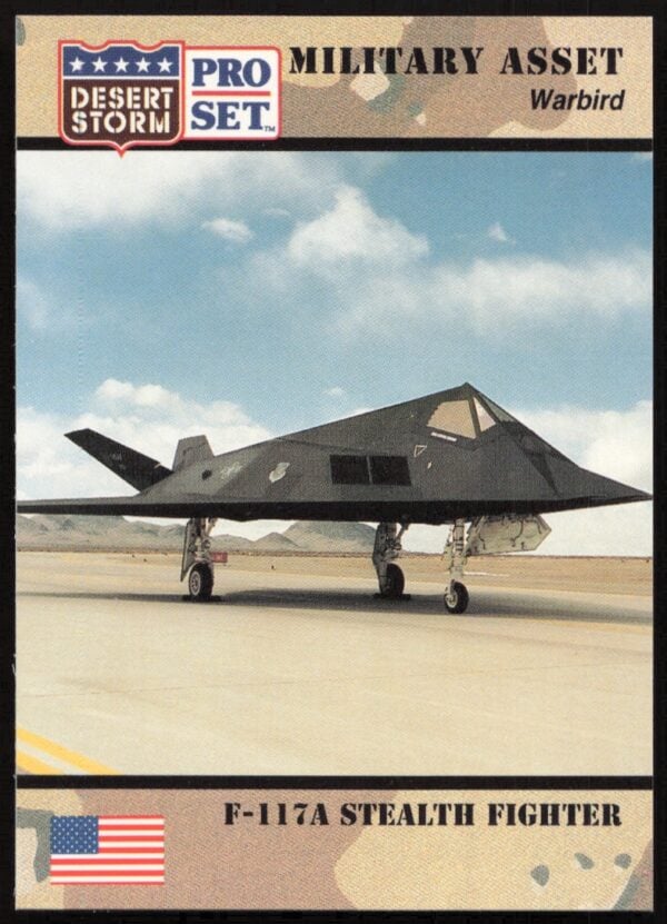 1991 Pro Set Desert Storm F-11&A Stealth Fighter #233 (Front)