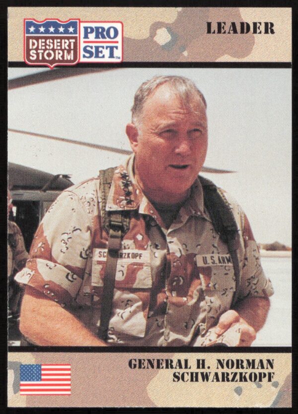 1991 Pro Set Desert Storm General H. Norman Schwarzkopf #89 (Front)