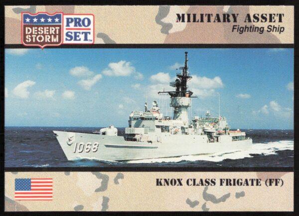 1991 Pro Set Desert Storm Knox Class Frigate (FF) #191 (Front)