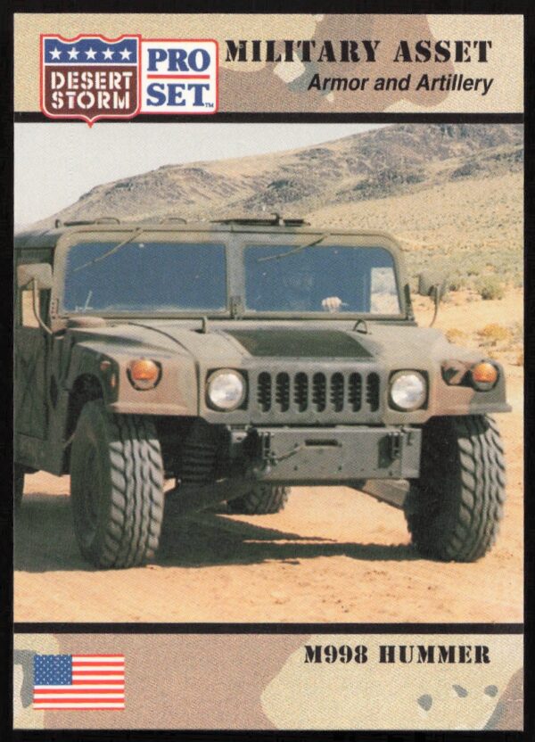 1991 Pro Set Desert Storm M998 Hummer #207 (Front)