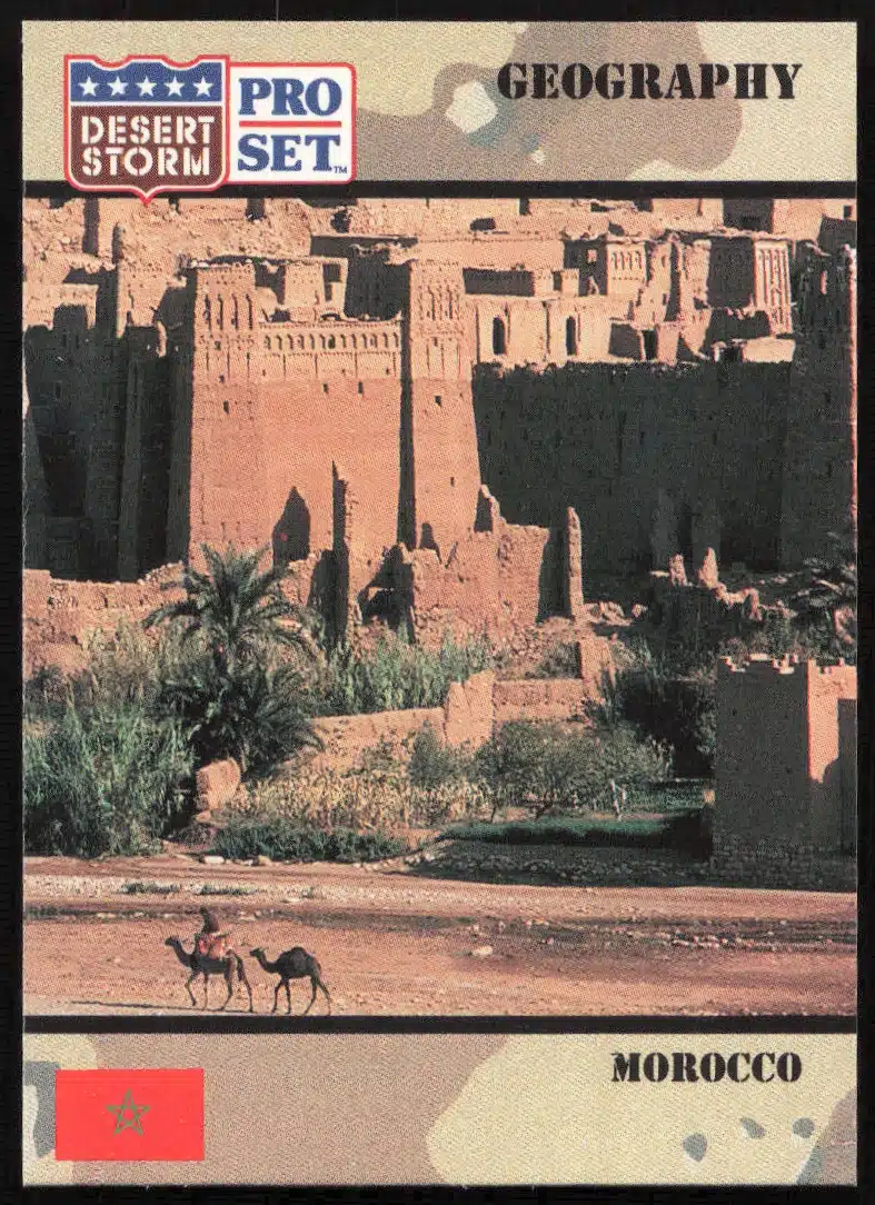 1991 Pro Set Desert Storm Morocco #37 (Front)