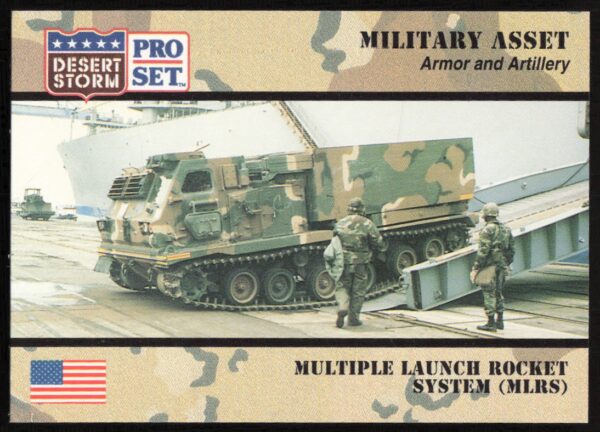 1991 Pro Set Desert Storm Multiple Launch Rocket System (MLRS) #204 (Front)