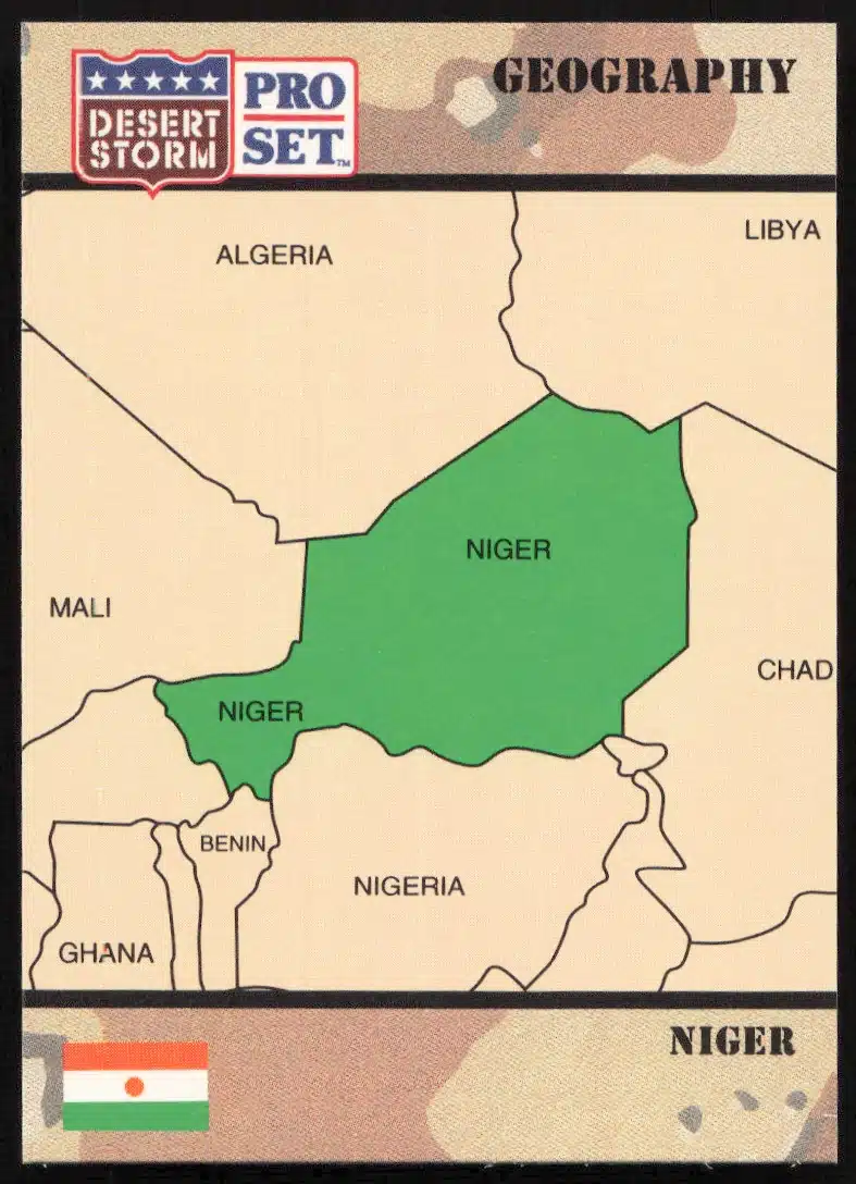 1991 Pro Set Desert Storm Niger #40 (Front)
