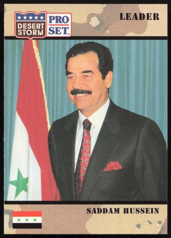 1991 Pro Set Desert Storm Saddam Hussein #69 (Front)