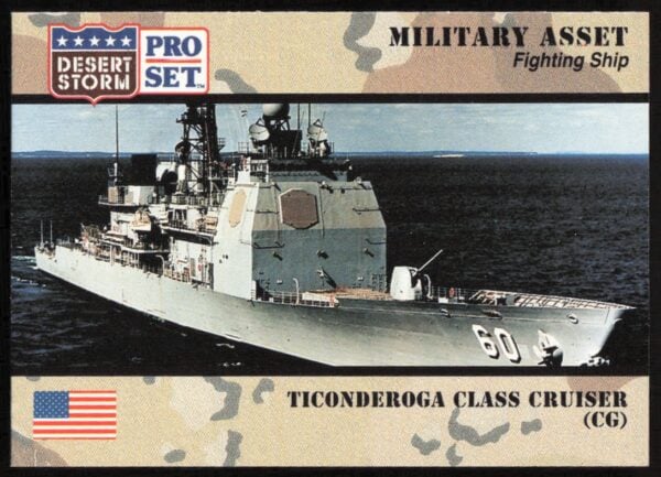 1991 Pro Set Desert Storm Ticonderoga Class Cruiser (CG) #194 (Front)