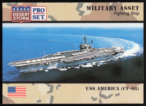 1991 Pro Set Desert Storm USS America ( CV-66) #193 (Front)