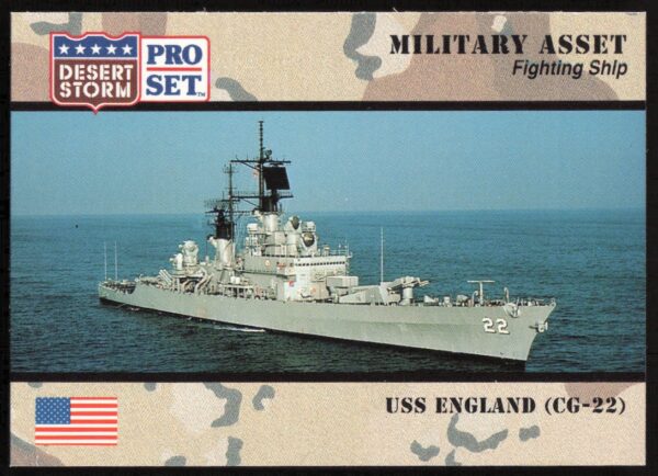 1991 Pro Set Desert Storm USS England (CG-22) #178 (Front)