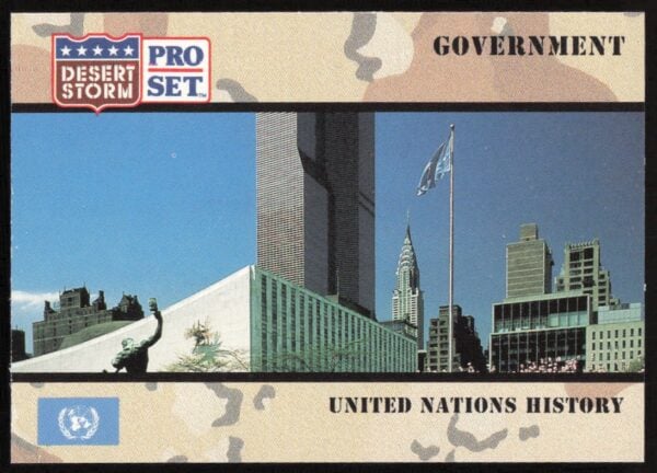 1991 Pro Set Desert Storm United Nations History #96 (Front)