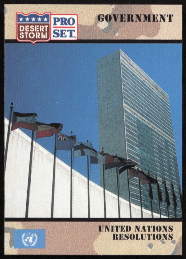 1991 Pro Set Desert Storm United Nations Resolutions #98 (Front)