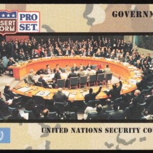 1991 Pro Set Desert Storm United Nations Security Council #100 (Front)