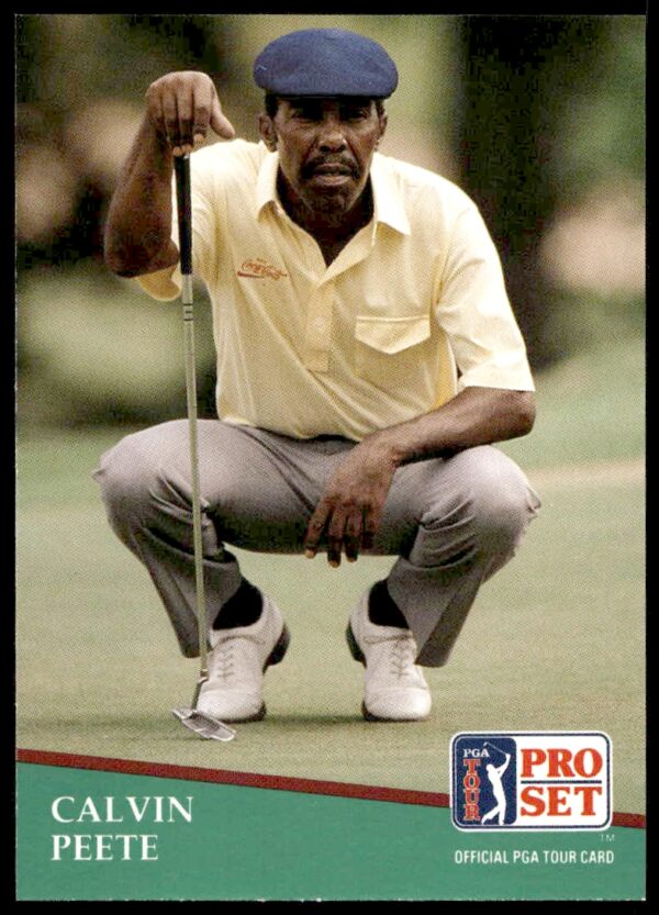 1991 Pro Set PGA Tour Calvin Peete #49 (Front)