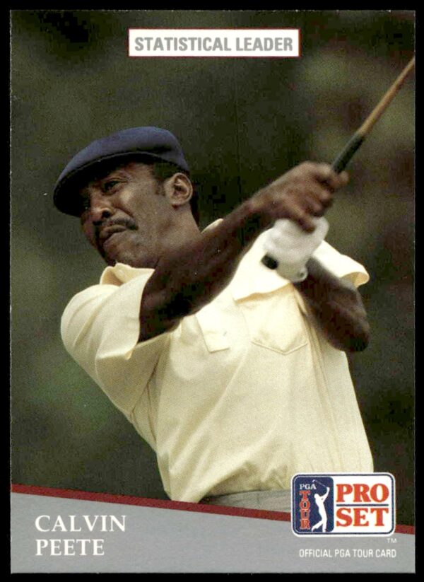 1991 Pro Set PGA Tour Calvin Peete Statistical Leader #271 (Front)