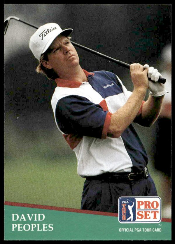 1991 Pro Set PGA Tour David Peoples #37 (Front)