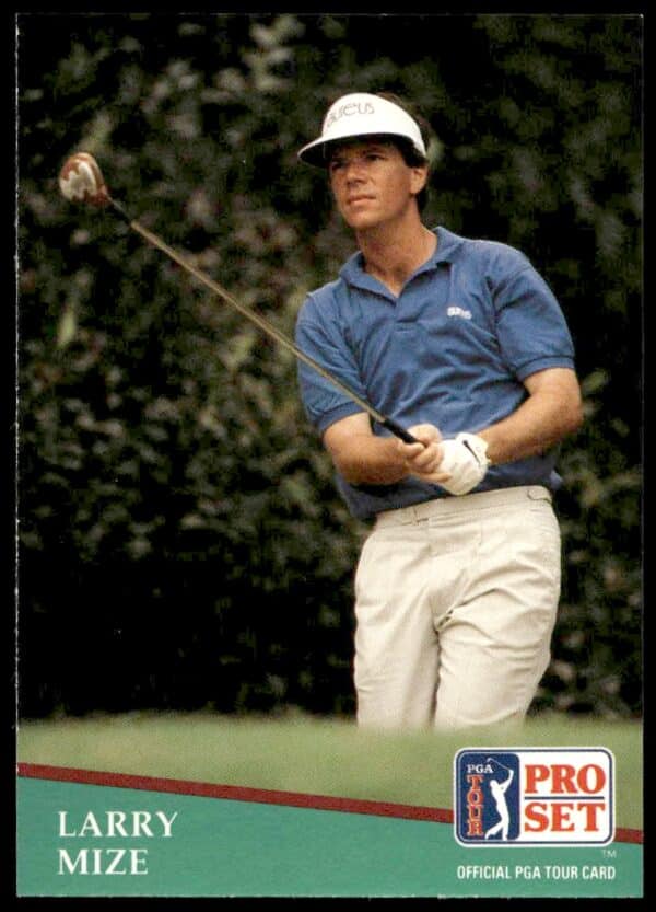 1991 Pro Set PGA Tour Larry Mize #64 (Front)