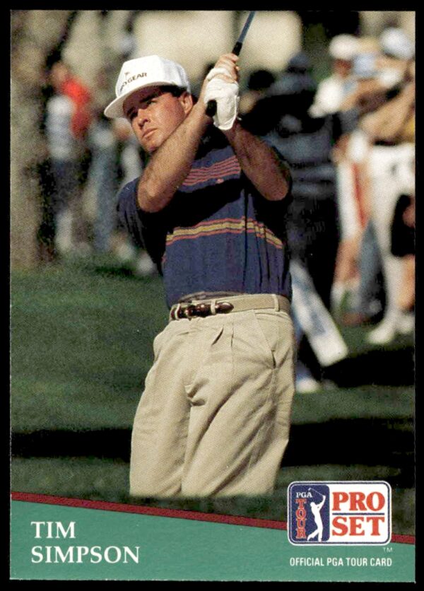 1991 Pro Set PGA Tour Tim Simpson #128 (Front)