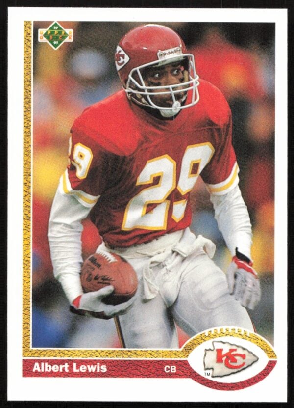 1991 Upper Deck Albert Lewis #128 (Front)